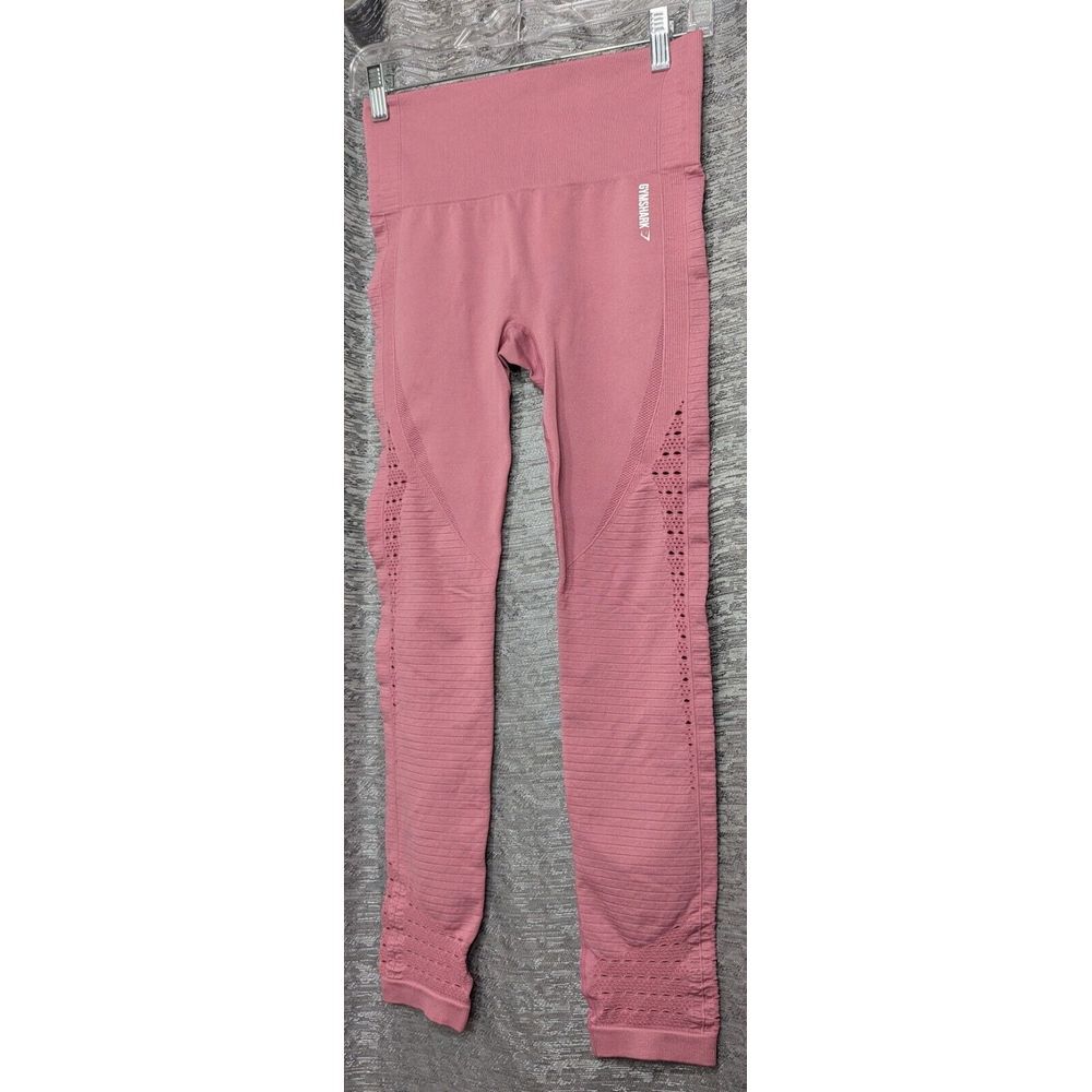 Gymshark Energy+ High Waist Cropped Legging pink size XS No Tag - Picture 1 of 6